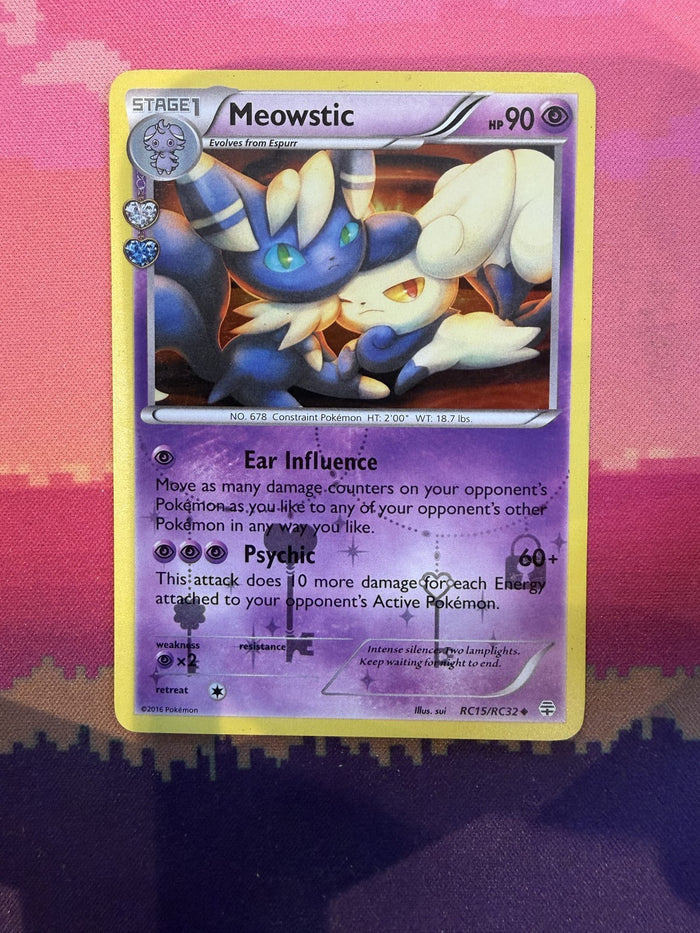 Pokemon Card Meowstic Generations Reverse Holo RC15/RC32 Near Mint