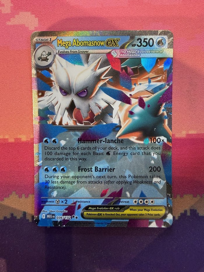 Pokemon Card Mega Abomasnow ex Mega Evolution Double Rare 036/132 Near Mint