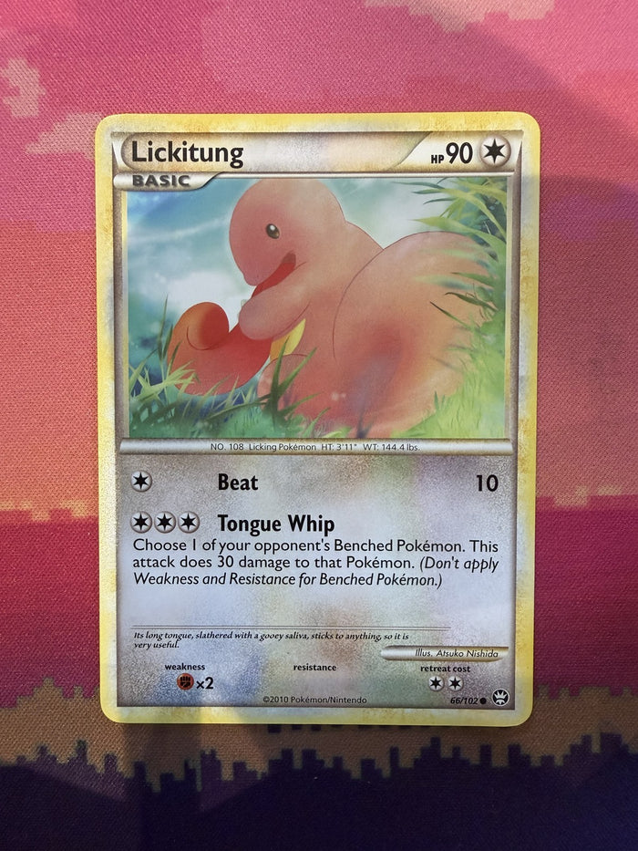 Pokemon Card Lickitung Triumphant Common 66/102 Near Mint