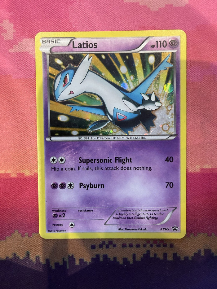 Pokemon Card Latios Black Star Promos Cosmo Holo XY65 Near Mint