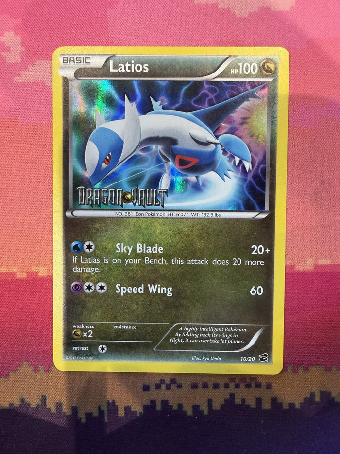 Pokemon Card Latios Dragon Vault STAMPED Holo Rare 10/20 Near Mint