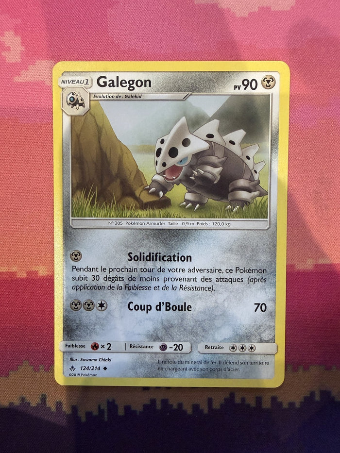 Pokemon Card Lairon Unbroken Bonds French Uncommon 124/214 Near Mint