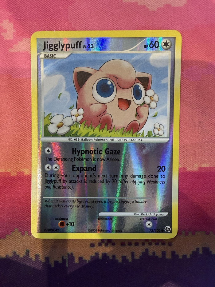 Pokemon Card Jigglypuff Lv.23 Great Encounters Reverse Holo Common 72/106 NM
