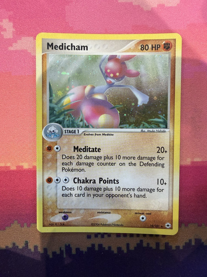 Pokemon Card Medicham EX Hidden Legends Holo Rare 10/101 Near Mint
