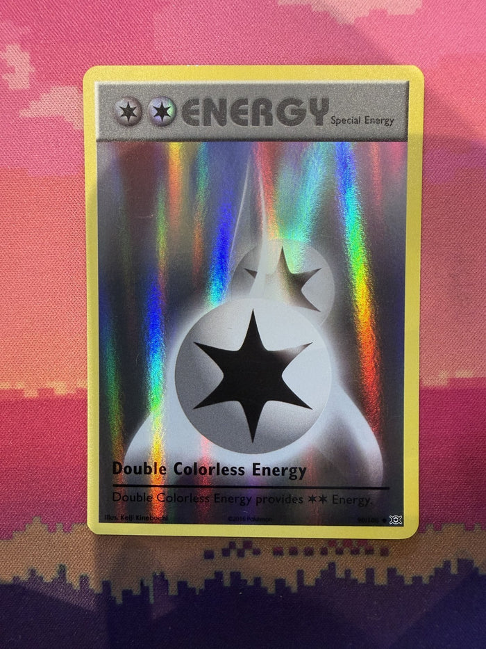 Pokemon Card Double Colorless Energy Evolutions Reverse Holo Uncommon 90/108 NM