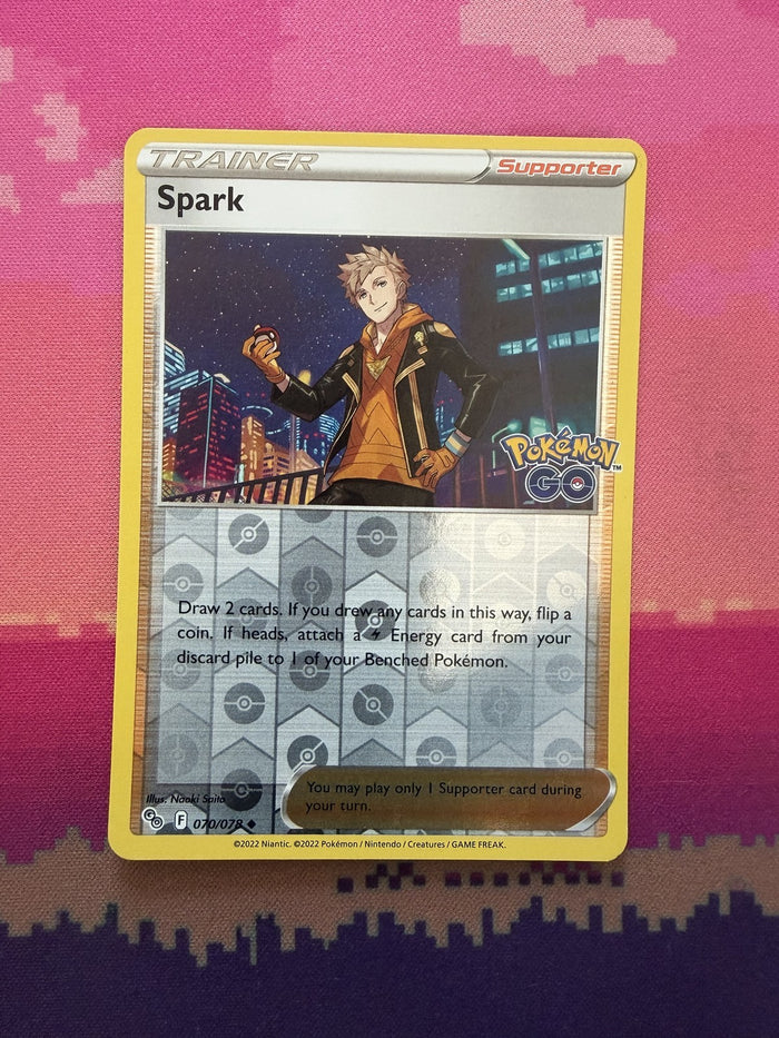 Pokemon Card Spark Pokemon GO Reverse Holo Uncommon 070/078 Near Mint