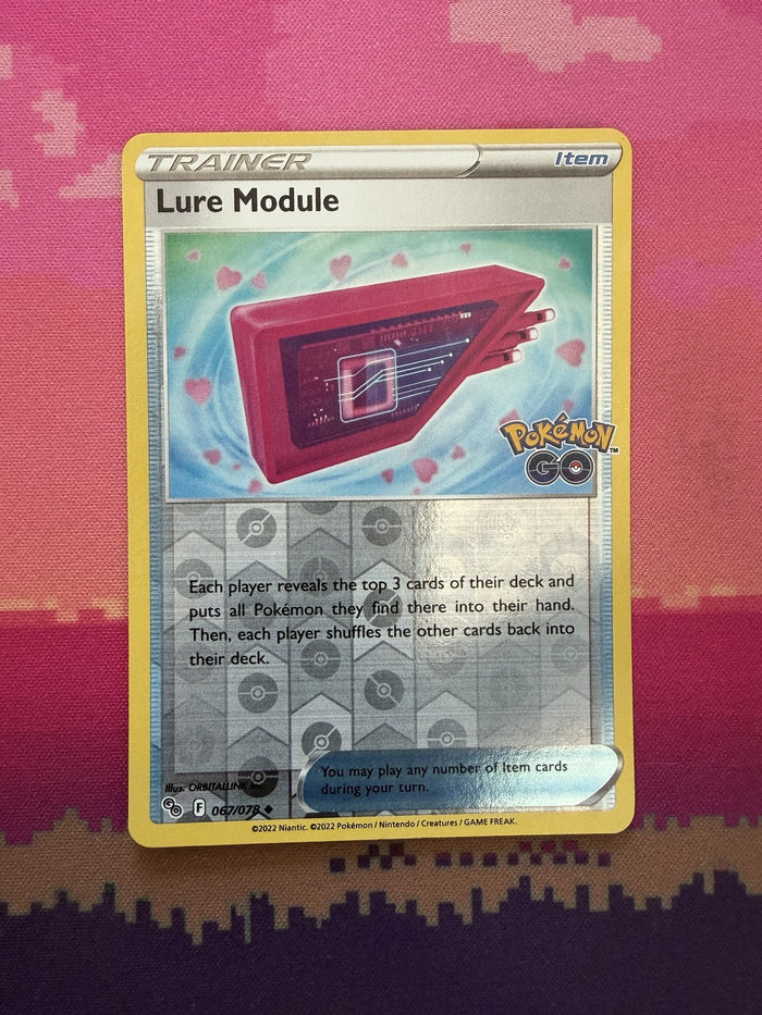 Pokemon Card Lure Module Pokemon GO Reverse Holo Uncommon 067/078 Near Mint
