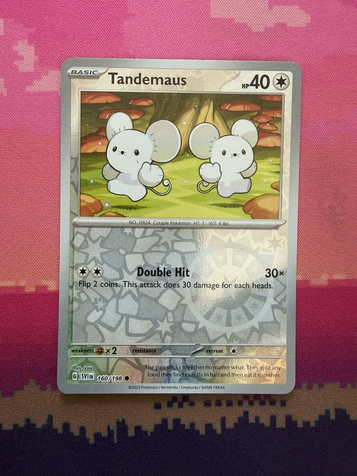Pokemon Card Tandemaus Scarlet & Violet Base Reverse Holo Common 160/198 NM
