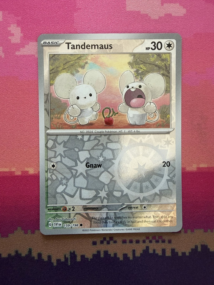 Pokemon Card Tandemaus Scarlet & Violet Base Reverse Holo Common 159/198 NM