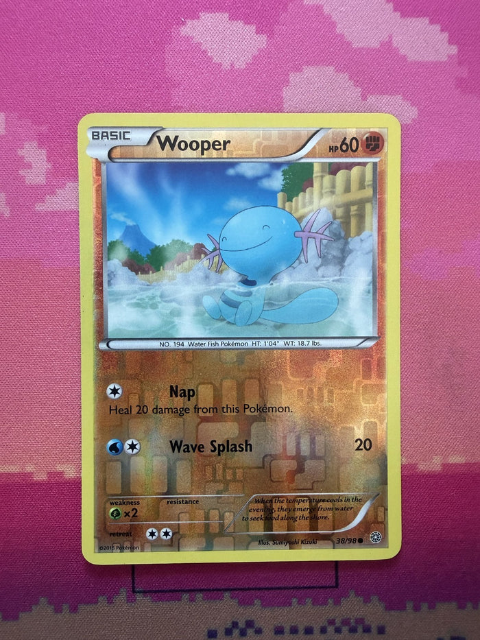 Pokemon Card Wooper Ancient Origins Reverse Holo 38/98 Near Mint