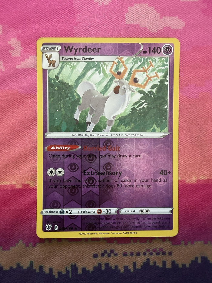 Pokemon Card Wyrdeer Astral Radiance Reverse Holo 069/189 Near Mint