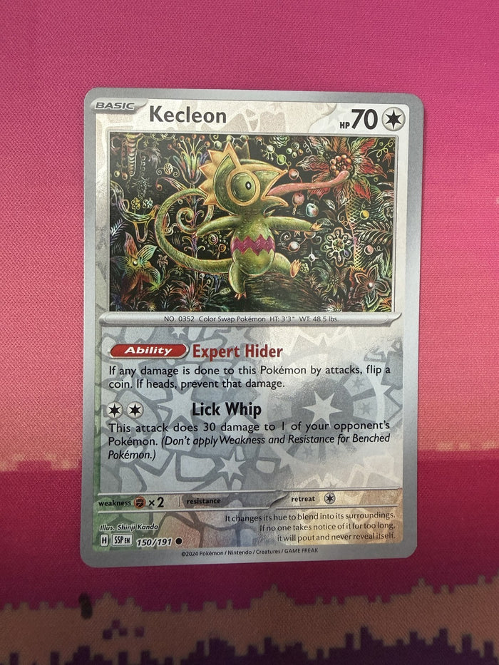 Pokemon Card Kecleon Reverse Holo Surging Sparks 150/191 Near Mint