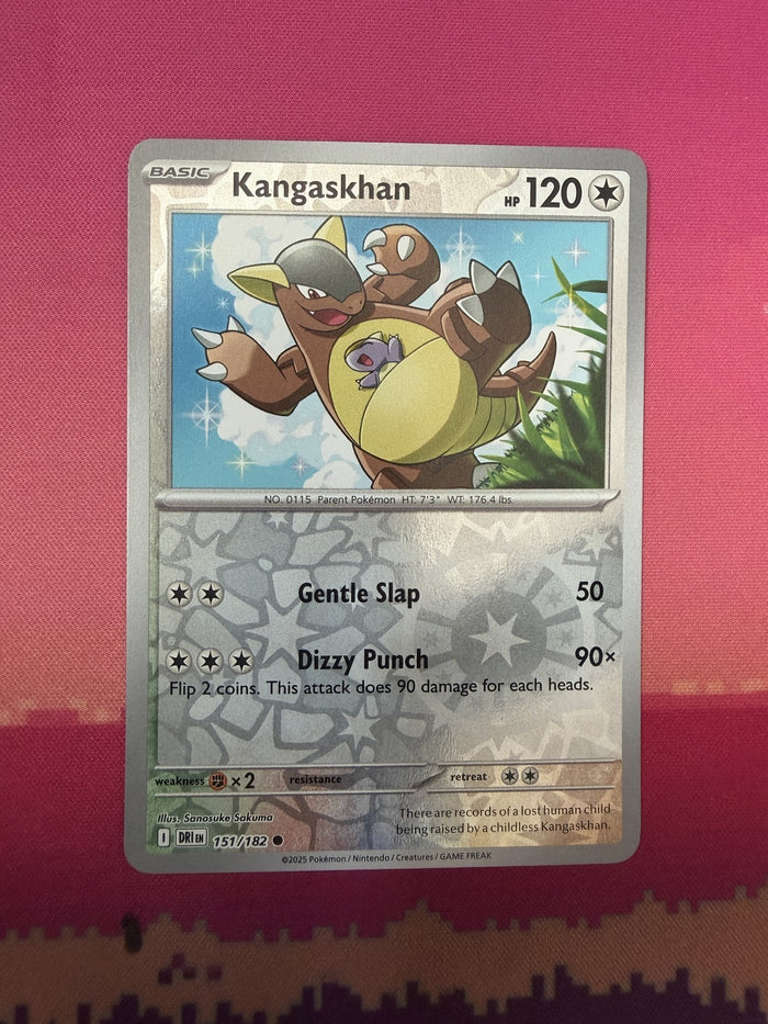 Pokemon Card Kangaskhan Reverse Holo Destined Rivals 151/182 Near Mint