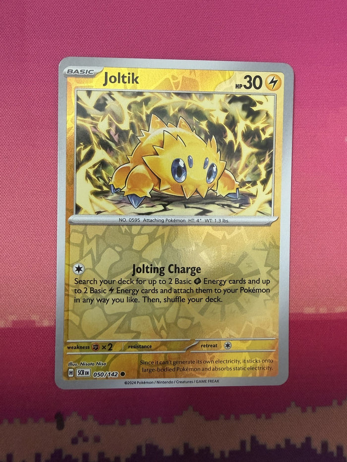 Pokemon Card Joltik Reverse Holo Stellar Crown 050/142 Near Mint
