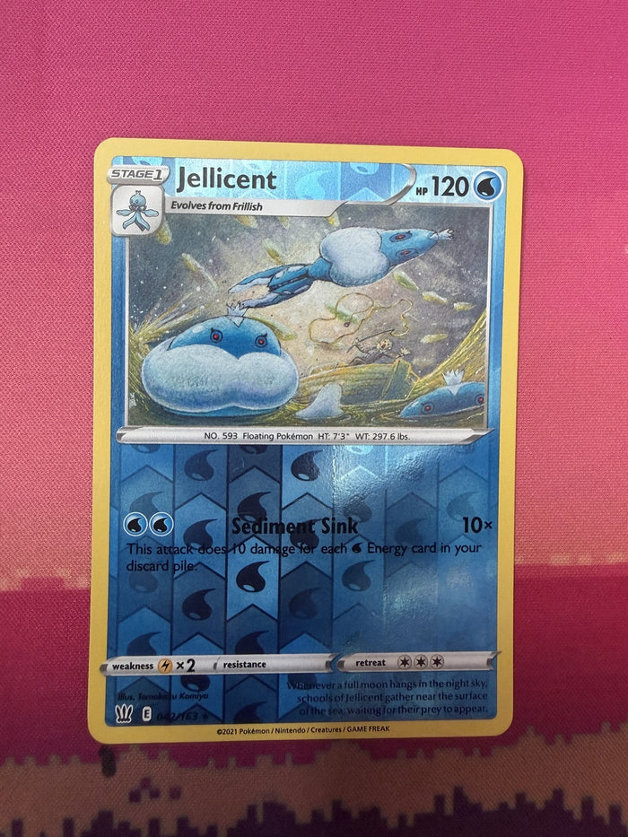 Pokemon Card Jellicent Reverse Holo Battle Styles 042/163 Near Mint