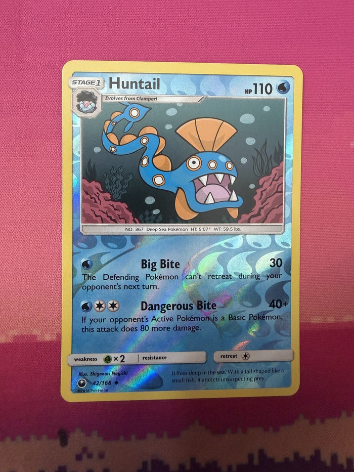 Pokemon Card Huntail Reverse Holo Celestial Storm 42/168 Near Mint