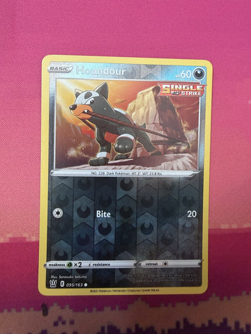 Pokemon Card Houndour Reverse Holo Battle Styles 095/163 Near Mint
