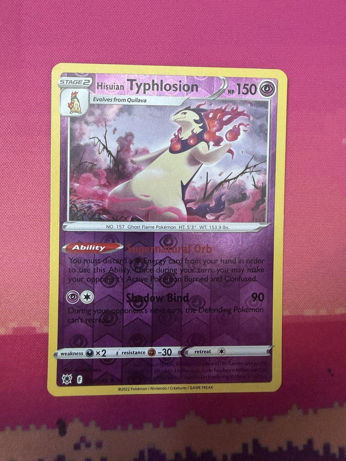 Pokemon Card Hisuian Typhlosion Reverse Holo Astral Radiance 052/189 Near Mint