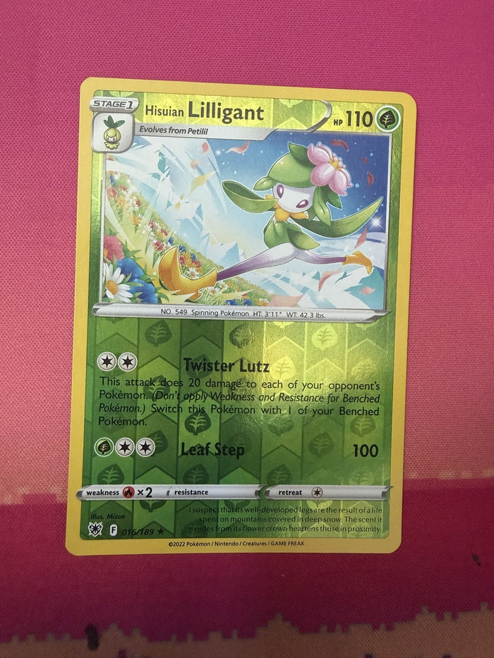 Pokemon Card Hisuian Lilligant Reverse Holo Astral Radiance 016/189 Near Mint