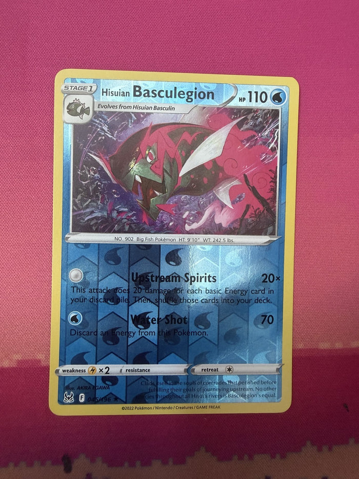 Pokemon Card Hisuian Basculegion Reverse Holo Astral Radiance 046/196 Near Mint