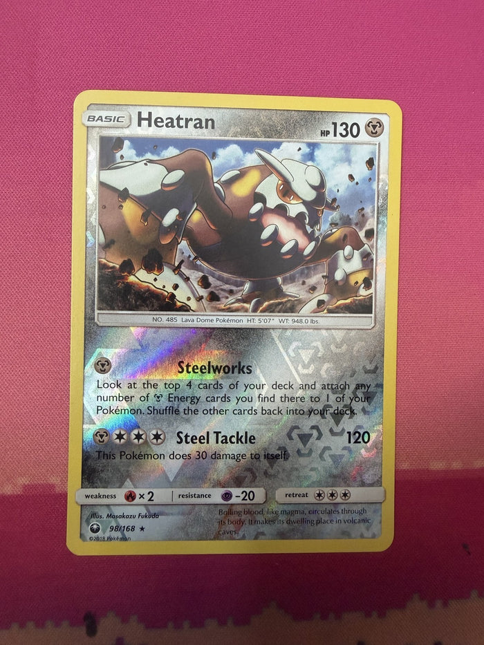 Pokemon Card Heatran Reverse Holo Celestial Storm 098/168 Near Mint
