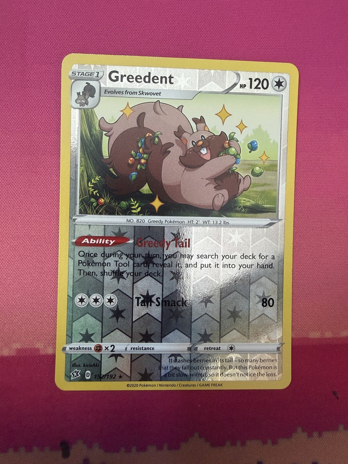 Pokemon Card Greedent Reverse Holo Darkness Ablaze 152/192 Near Mint