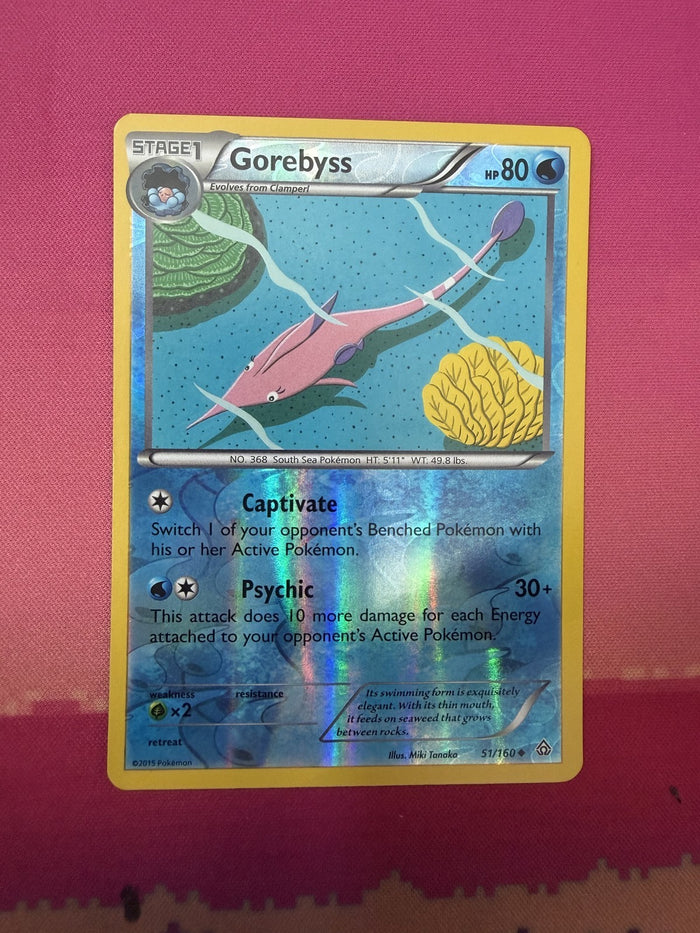 Pokemon Card Gorebyss Reverse Holo Primal Clash 051/160 Near Mint