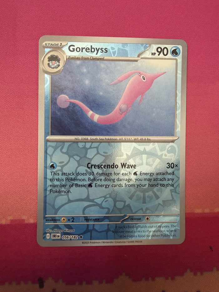 Pokemon Card Gorebyss Reverse Holo Destined Rivals 056/182 Near Mint