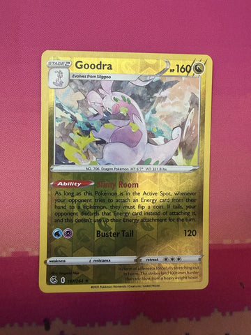 Pokemon Card Goodra Reverse Holo Chilling Reign 197/264 Near Mint