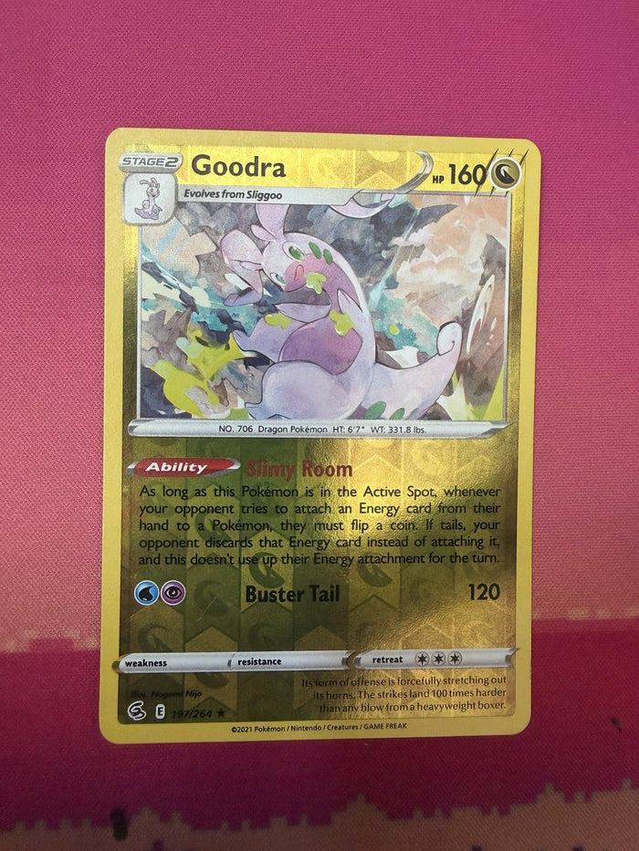 Pokemon Card Goodra Reverse Holo Chilling Reign 197/264 Near Mint