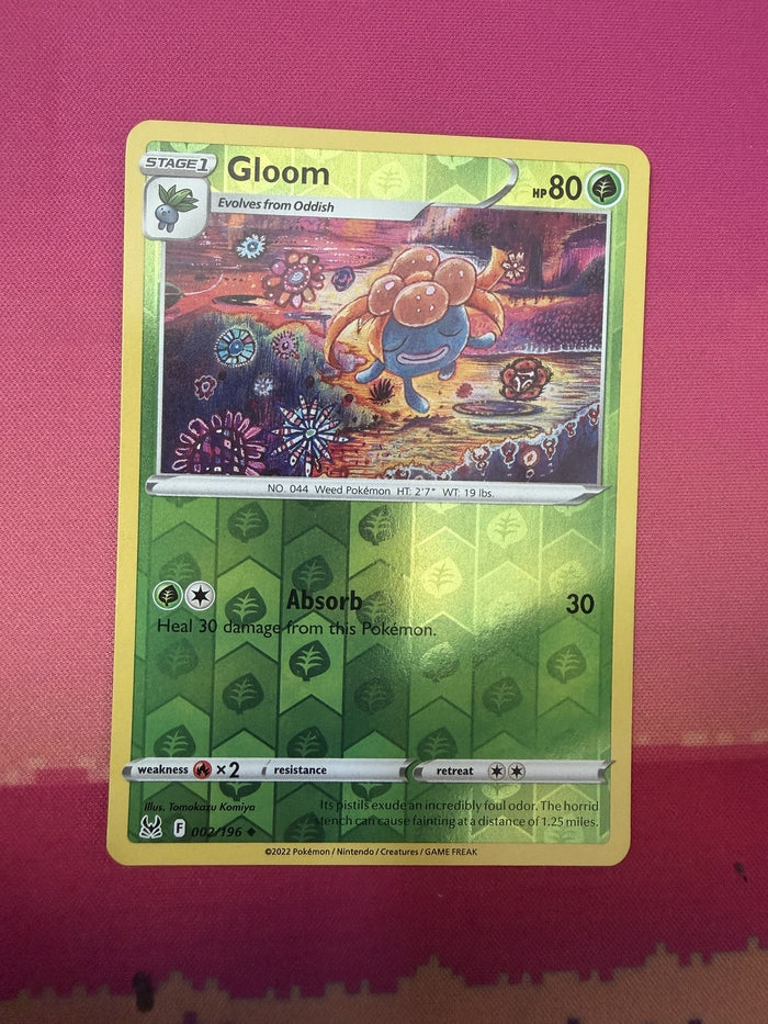 Pokemon Card Gloom Reverse Holo Astral Radiance 002/196 Near Mint
