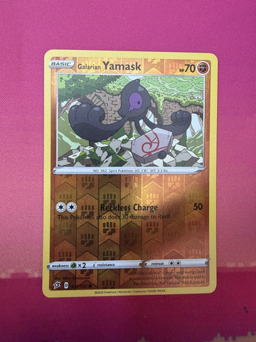 Pokemon Card Galarian Yamask Reverse Holo Rebel Clash 101/192 Near Mint