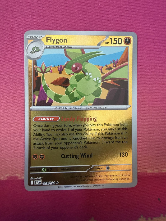 Pokemon Card Flygon Phantasmal Flames Reverse Holo Rare 053/094 Near Mint