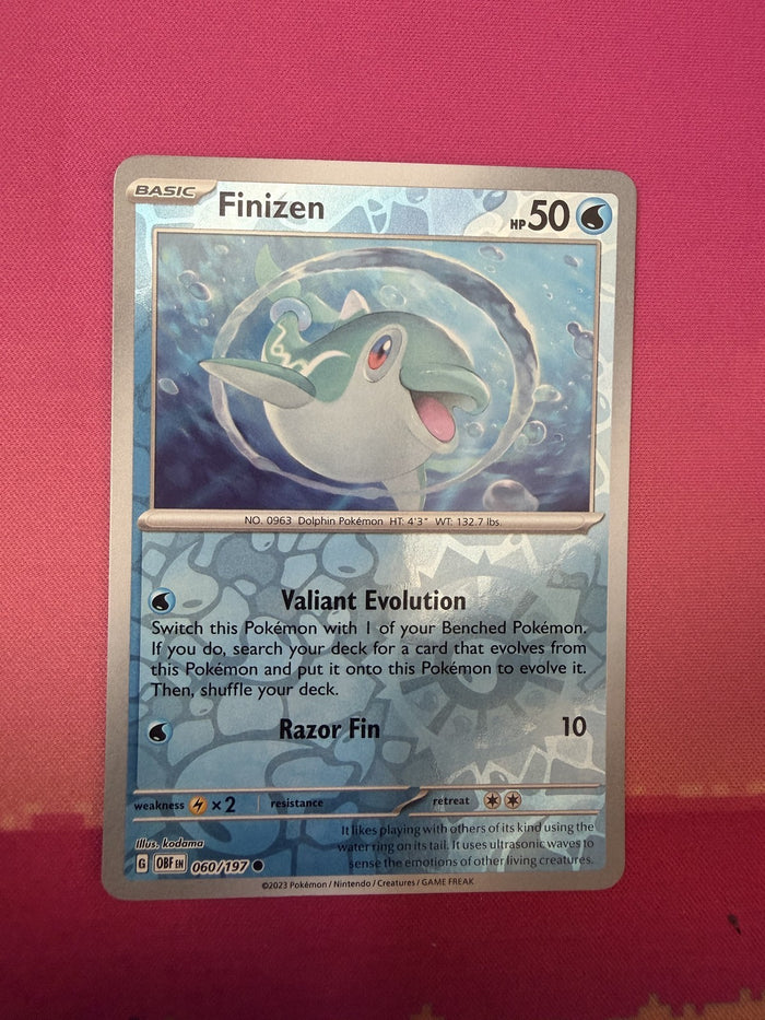 Pokemon Card Finizen Reverse Holo Obsidian Flames 060/197 Near Mint