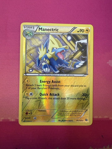 Pokemon Card Manectric Reverse Holo Furious Fists 44/124 Near Mint