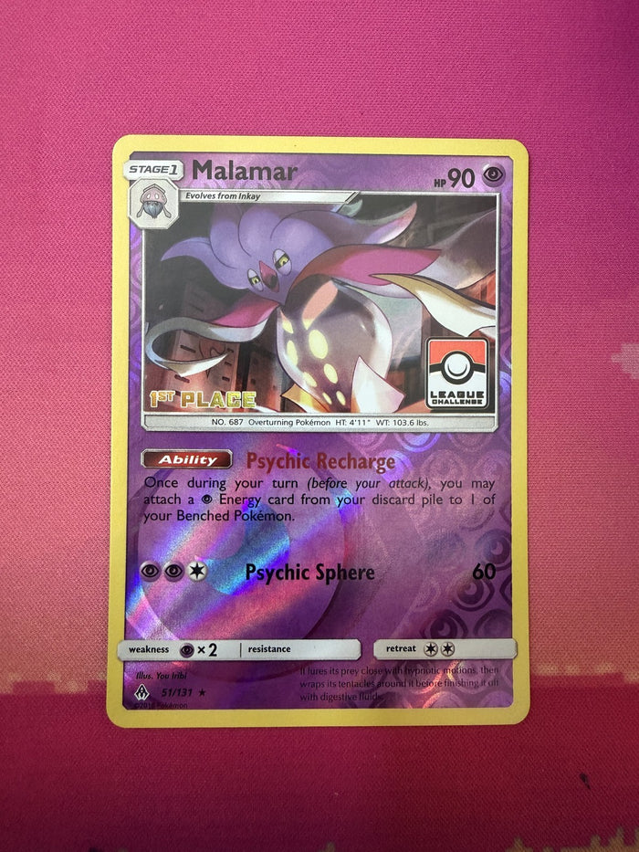 Pokemon Card Malamar Holo Forbidden Light Rare 51/131 Near Mint