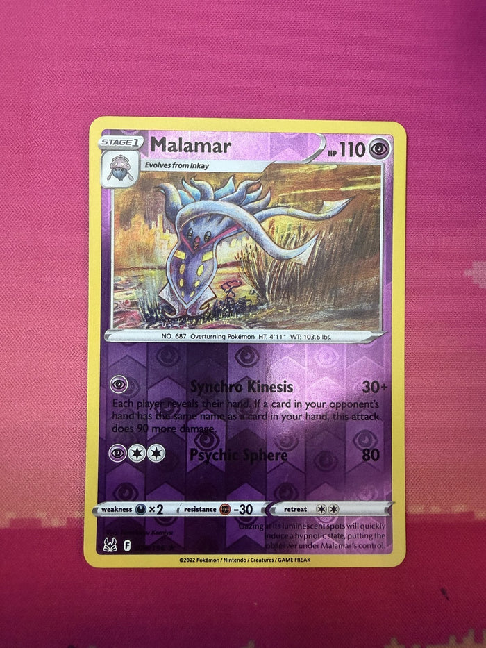 Pokemon Card Malamar Reverse Holo Lost Origin 096/196 Near Mint