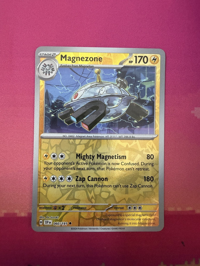 Pokemon Card Magnezone Reverse Holo Surging Sparks 060/191 Near Mint