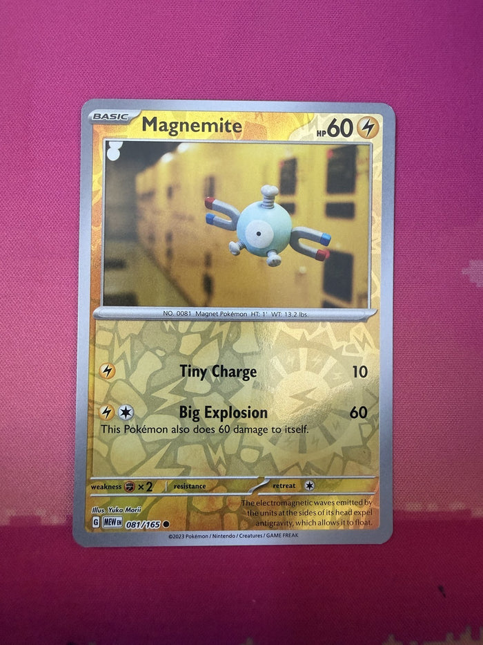 Pokemon Card Magnemite Reverse Holo Pokemon 151 081/165 Near Mint