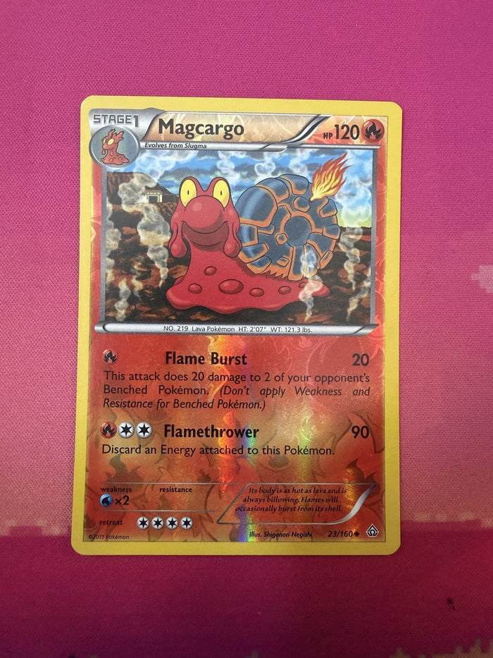 Pokemon Card Magcargo Reverse Holo Primal Clash 23/160 Near Mint