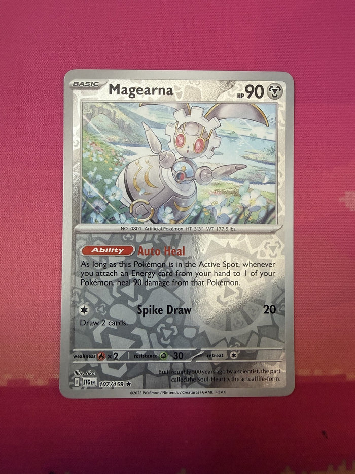 Pokemon Card Magearna Reverse Holo Journey Together 107/159 Near Mint