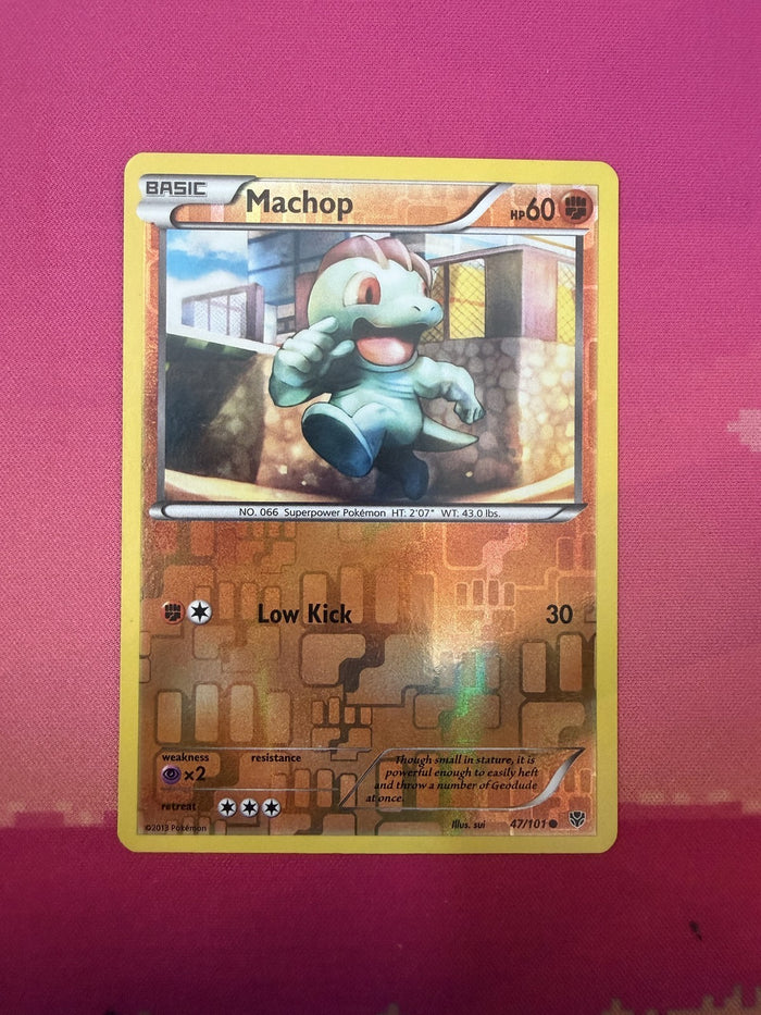 Pokemon Card Machop Reverse Holo Plasma Blast 47/101 Near Mint