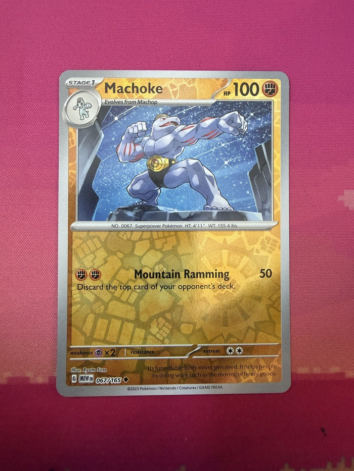 Pokemon Card Machoke Reverse Holo Pokemon 151 067/165 Near Mint
