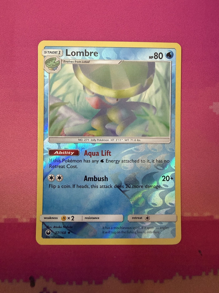 Pokemon Card Lombre Reverse Holo Celestial Storm 37/168 Near Mint