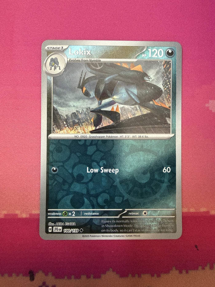 Pokemon Card Lokix Reverse Holo Journey Together 100/159 Near Mint