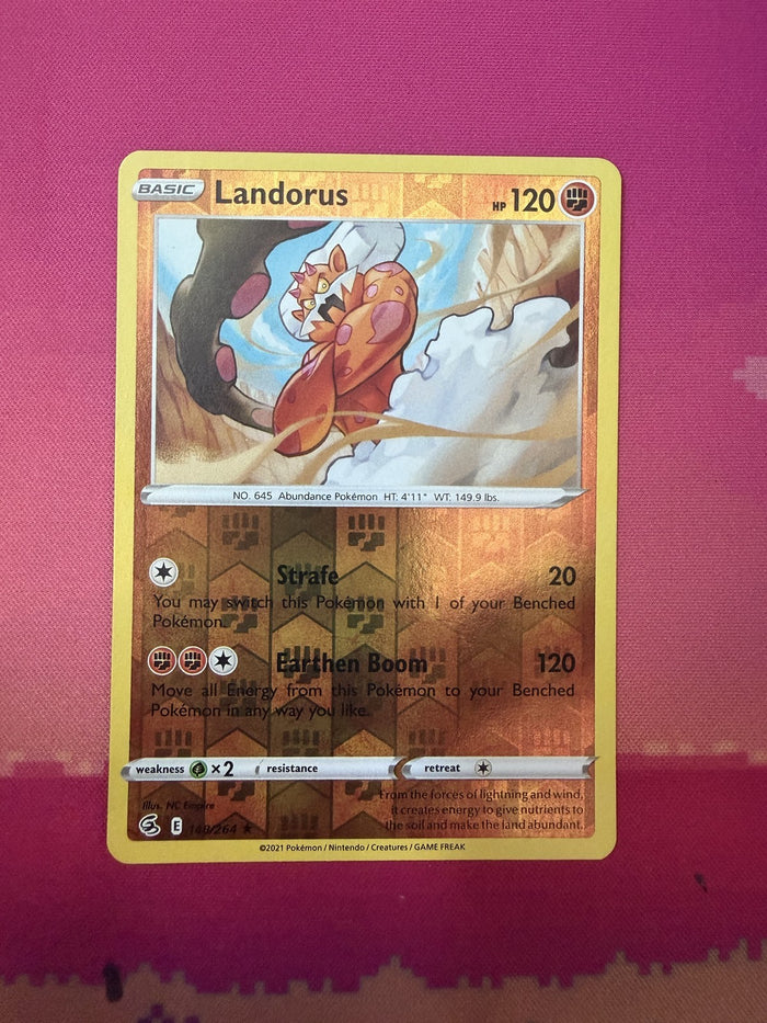 Pokemon Card Landorus Reverse Holo Fusion Strike 148/264 Near Mint