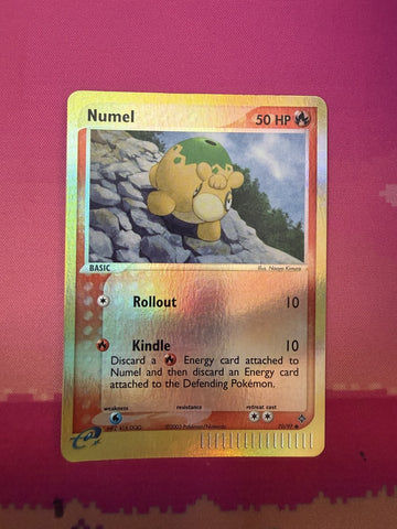 Pokemon Card Numel Reverse Holo EX Dragon 70/97 Near Mint