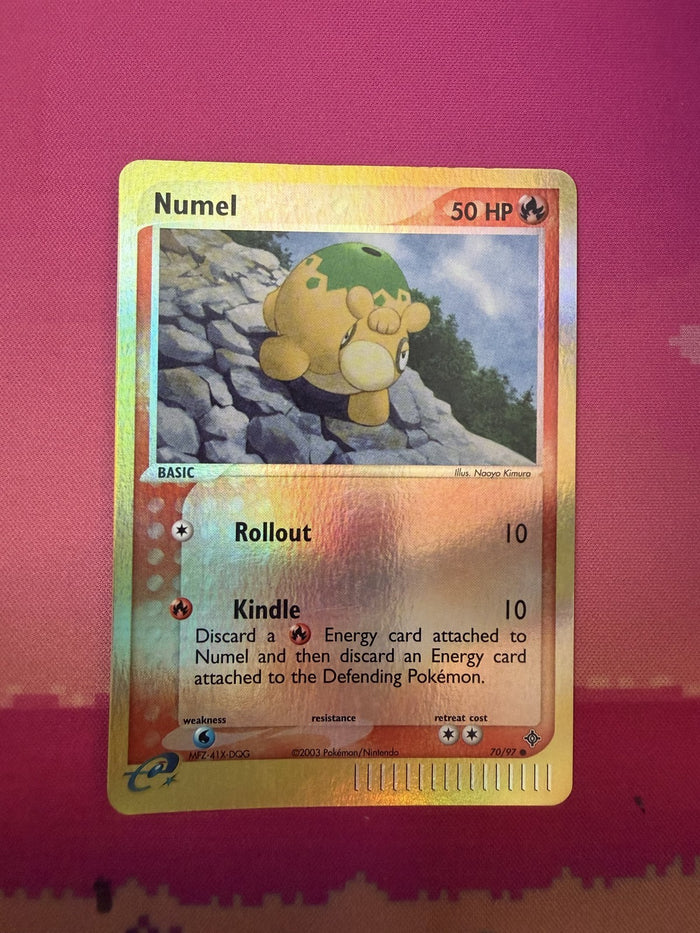 Pokemon Card Numel Reverse Holo EX Dragon 70/97 Near Mint