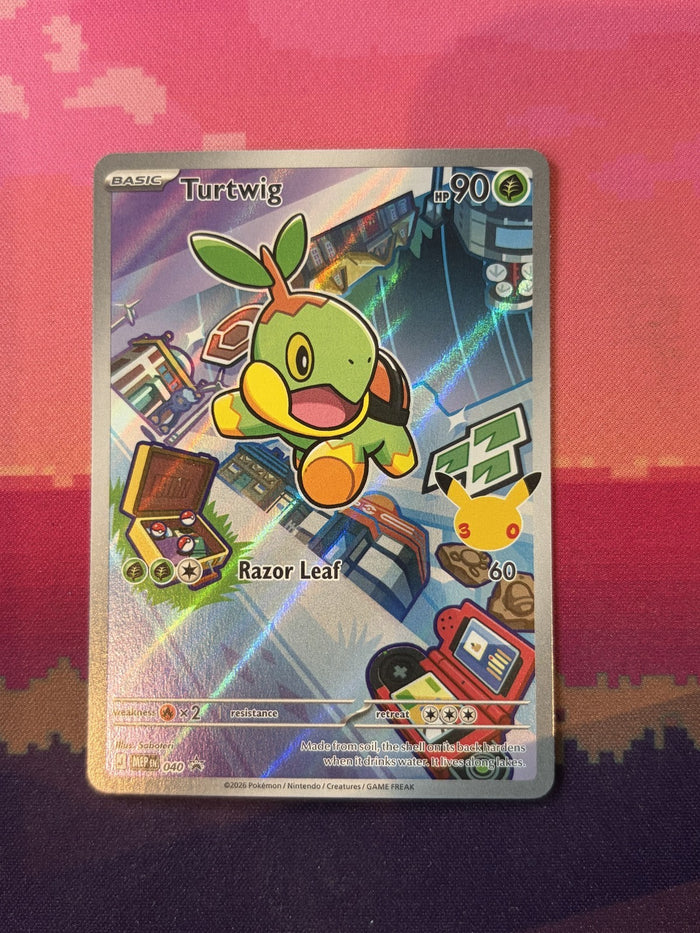 Pokemon Card Turtwig Mega Evolution Promo 040 Near Mint