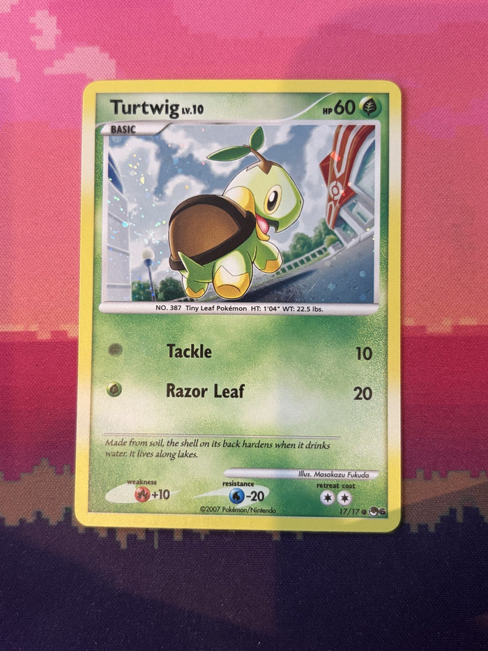 Pokemon Card Turtwig Pop Series Holo Rare 17/17 Near Mint